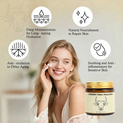 CHEEMEX Grass-Fed Beef Tallow Honey Balm